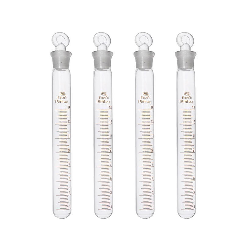 238 Test tubes with graduations and ground-in glass stopper(Standard grinding mouth)
