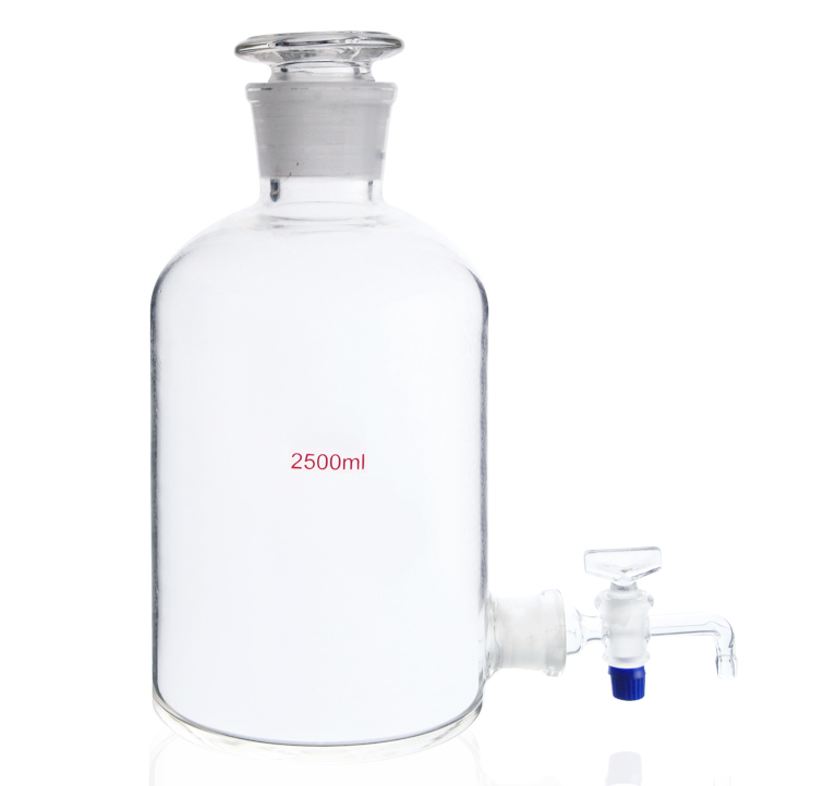 422 Aspirator bottle with ground-in glass stopper and stopcock
