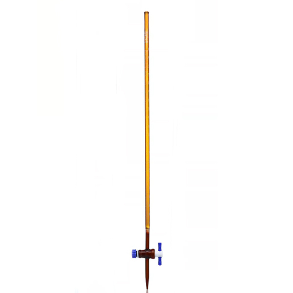 NO.8648B Class B Amber burette with straight PTFE stopcock