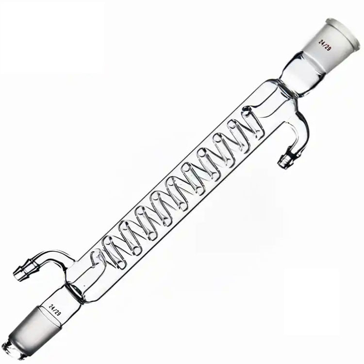 NO.5023 Condenser with coiled inner tube and standard ground mouth