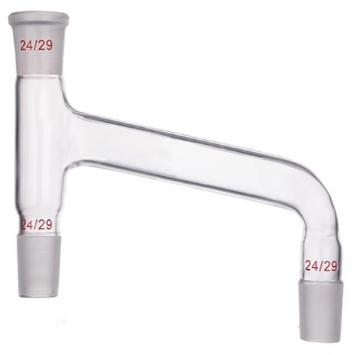 NO.5042 Distilling head 105°-75°bent down with standard ground mouth