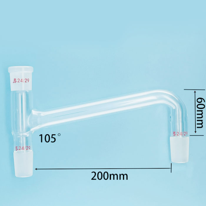 NO.5043 Distilling head 105°-75 ° up with standard ground mouth