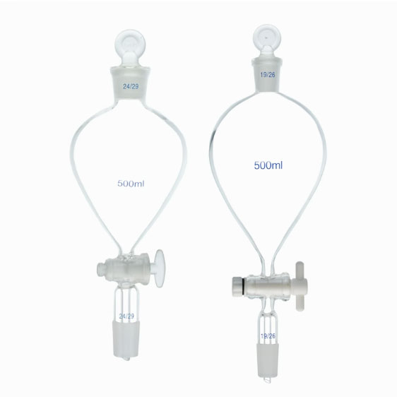 NO.5100 Globe separatory funnel with standard ground mouth