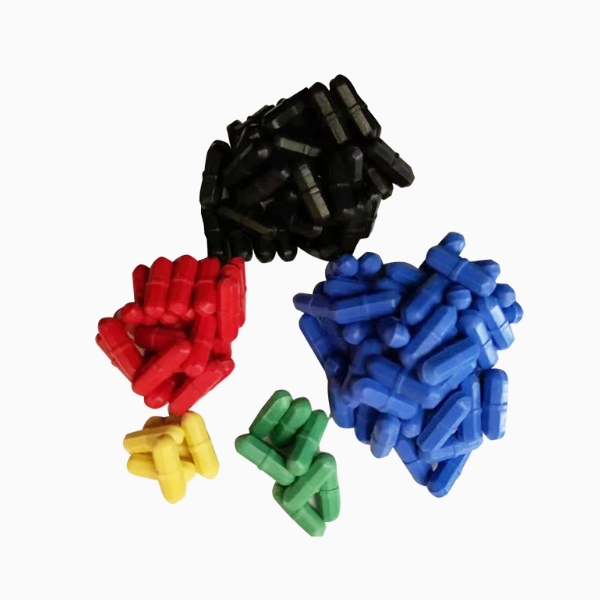 Colored cylindrical knotted stirrer